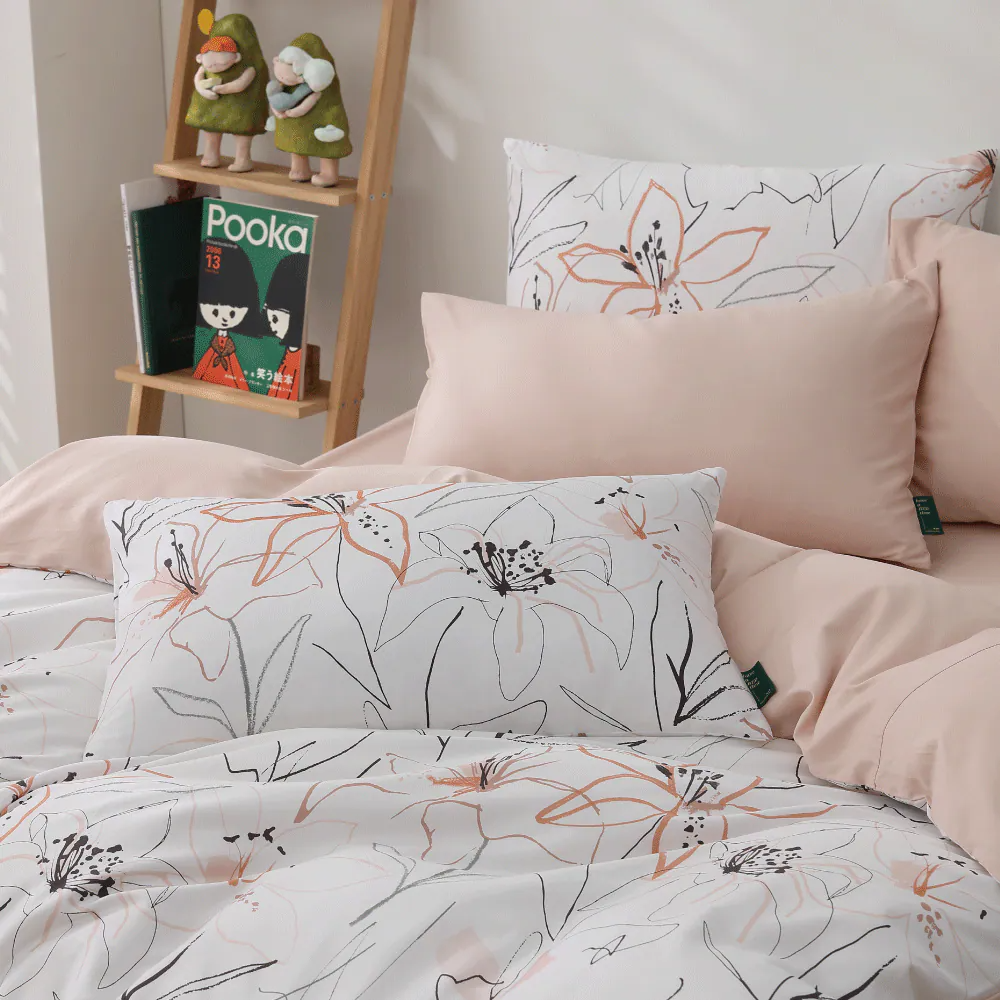 好關係 HAOKUANXI|自然簡顯-純境長纖棉床包被套枕套組 (單人/雙人/雙人加大)